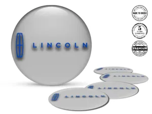 Lincoln Domed Label Style Premium Wheel Badges
